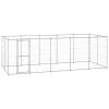 Outdoor Dog Kennel Galvanized Steel 130.2 ft