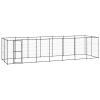 Outdoor Dog Kennel Steel 182.3 ft