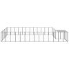 Dog Kennel Black 247.5 ft Steel