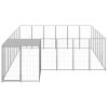 Dog Kennel Silver 130.2 ft Steel