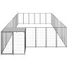 Dog Kennel Black 286.5 ft Steel