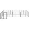 Dog Kennel Black 143.3 ft Steel