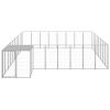 Dog Kennel Silver 221.4 ft Steel