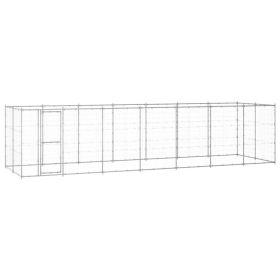 Outdoor Dog Kennel Galvanized Steel 182.3 ft