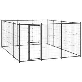 Outdoor Dog Kennel Steel 156.3 ft
