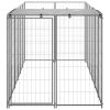 Dog Kennel Silver 129.9"x43.3"x43.3" Steel