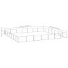 Dog Kennel Silver 527.4 ft Steel