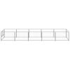 Dog Kennel Silver 53.8 ft Steel
