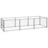 Dog Kennel Silver 32.3 ft Steel