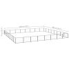 Dog Kennel Black 688.9 ft Steel