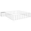Dog Kennel Silver 338.6 ft Steel
