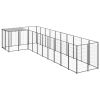 Dog Kennel Black 78.1 ft Steel