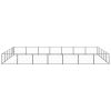 Dog Kennel Black 376.7 ft Steel