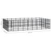 Outdoor Dog Kennel Steel 446.4 ft