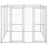 Outdoor Dog Kennel Galvanized Steel 52.1 ft