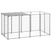 Dog Kennel Silver 26 ft Steel