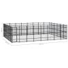 Outdoor Dog Kennel Steel 476.2 ft