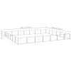 Dog Kennel Silver 452.1 ft Steel