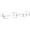 Dog Kennel Silver 150.7 ft Steel