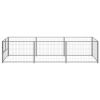 Dog Kennel Silver 32.3 ft Steel