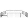 Dog Kennel Black 344.4 ft Steel