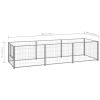 Dog Kennel Silver 32.3 ft Steel