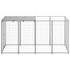 Dog Kennel Silver 26 ft Steel