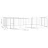 Outdoor Dog Kennel Galvanized Steel 364.7 ft