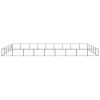 Dog Kennel Black 484.4 ft Steel