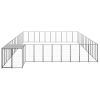 Dog Kennel Black 403.8ft Steel