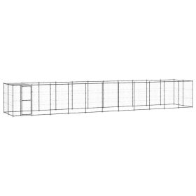 Outdoor Dog Kennel Steel with Roof 286.5 ft