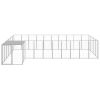 Dog Kennel Silver 143.3 ft Steel