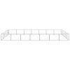Dog Kennel Silver 376.7 ft Steel