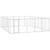 Outdoor Dog Kennel Galvanized Steel 390.7 ft