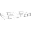 Dog Kennel Black 301.4 ft Steel