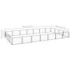 Dog Kennel Black 301.4 ft Steel