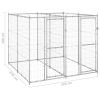 Outdoor Dog Kennel Galvanized Steel 52.1 ft