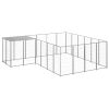 Dog Kennel Silver 91.2 ft² Steel