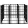 Outdoor Dog Kennel Steel 119 ft²