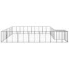 Dog Kennel Black 273.5 ft² Steel