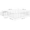 Dog Kennel Silver 273.5 ft² Steel
