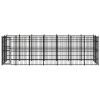 Outdoor Dog Kennel Steel 138.9 ft²