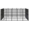 Outdoor Dog Kennel Steel 198.4 ft²