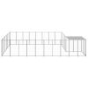 Dog Kennel Silver 169.3 ft² Steel