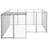 Dog Kennel Silver 65.1 ft² Steel